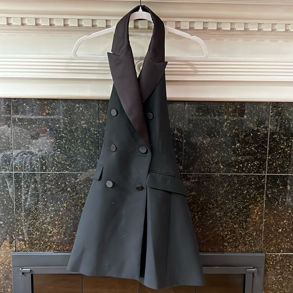 Zara Backless Tuxedo Dress